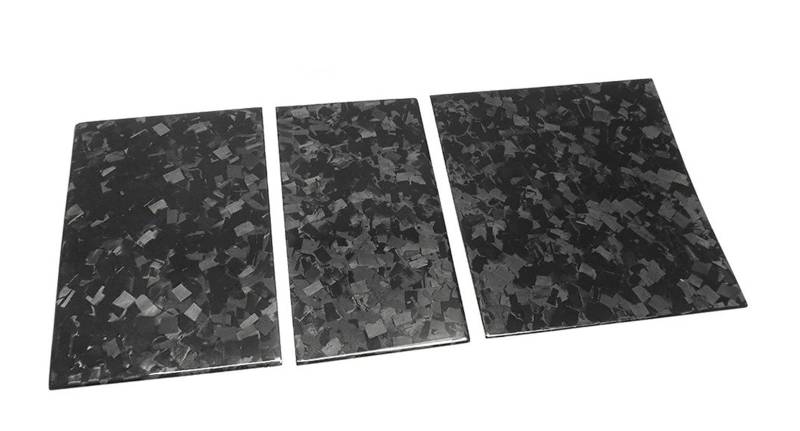 Mittelkonsole Dekor Für Tesla Für Modell 3 2024 2025 3 Teilige Kohlefaser Innenraumverkleidung Für Die Mittelkonsole Der Armlehne Interieurleisten(Forged Carbon) von Mtuqvma