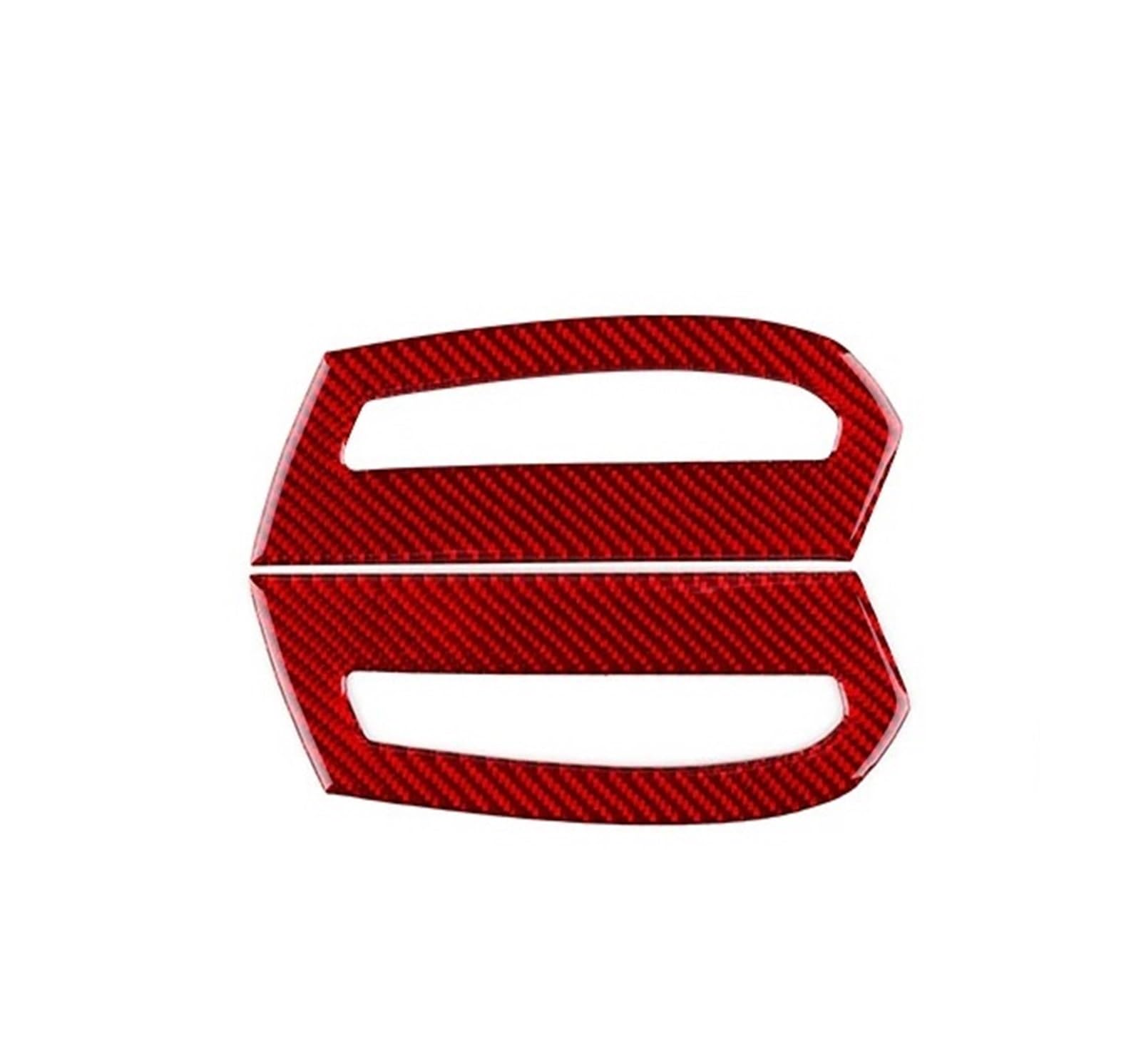 Mittelkonsole Dekor Für Toyota Für Camry 2018-2021 2022 2023 2024 LHD RHD Echt Weichen Carbon Fiber Auto Instrumentside Air Outlet Innen Panel Interieurleisten(Red Carbon) von Mtuqvma