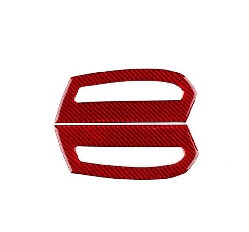 Mittelkonsole Dekor Für Toyota Für Camry 2018-2021 2022 2023 2024 LHD RHD Echt Weichen Carbon Fiber Auto Instrumentside Air Outlet Innen Panel Interieurleisten(Red Carbon) von Mtuqvma