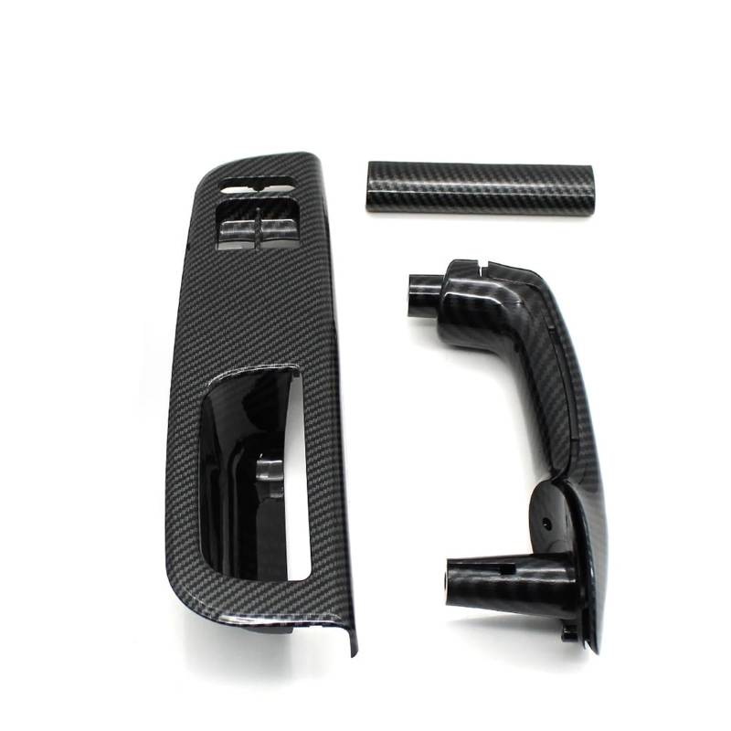Mittelkonsole Dekor Für VW Für Jetta MK4 1999 2000 2001 2002 2003 2004 LHD Auto Fenster Schalter Abdeckung Panel Tür Pull Haltegriff 1J0867180AA94 1J0867179AA94 Interieurleisten(Carbon Fiber 4pcs) von Mtuqvma