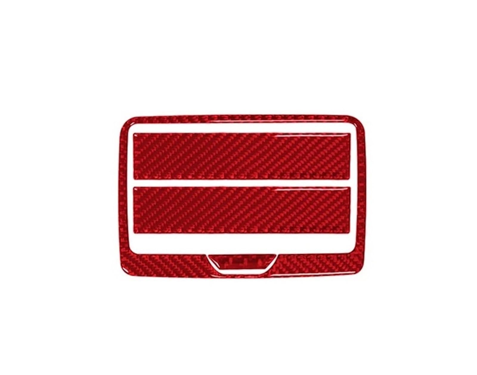 Mittelkonsole Dekor Für X3 F25 Für X4 F26 2011-2017 Carbon Fiber Hinten Armlehne Wasser Tasse Rahmen Aufkleber Auto Innen Dekorative Interieurleisten(Red) von Mtuqvma