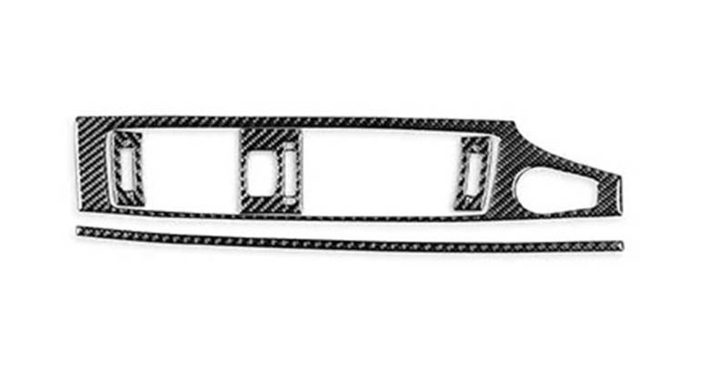 Mittelkonsole Dekor Für X3 F25 Für X4 F26 2011-2017 Carbon Fiber Instrument Klimaanlage Vents Panel Auto Innen Zubehör Dekorative Aufkleber Interieurleisten(Black RHD) von Mtuqvma