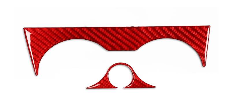Mittelkonsole Dekor Für X3 F25 Für X4 F26 2011-2017 Kohlefaser Schalthebel Wasserbecherhalter Panelabdeckung Autoinnenausstattung Dekorativ Interieurleisten(RED RHD) von Mtuqvma