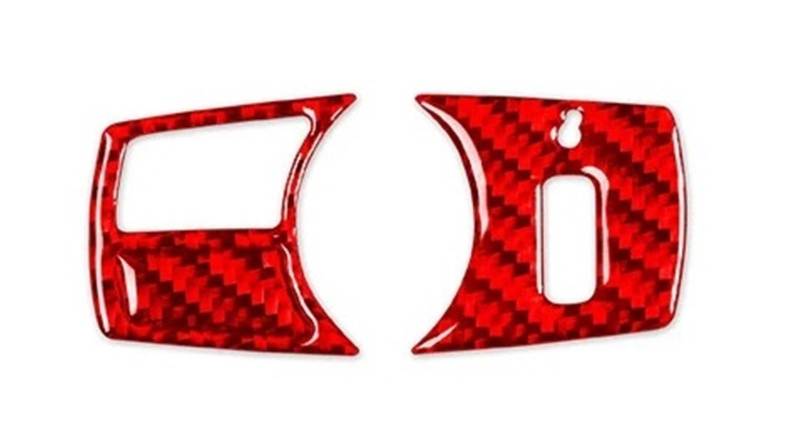 Mittelkonsole Dekor Für X3 F25 Für X4 F26 2011-2017 Kohlefaser Scheinwerferschalter Bedienfeldabdeckung Autoinnenausstattung Dekorative Aufkleber Interieurleisten(2 RED) von Mtuqvma