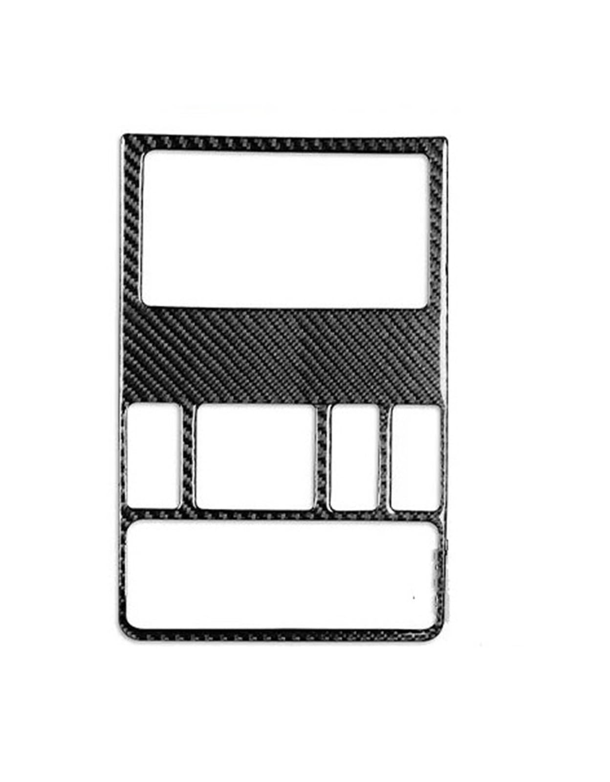 Mittelkonsole Dekor Für X5 E53 2000-2006 Kohlefaser Dach Leselicht Bedienfeld Trimmabdeckung Auto Innenausstattung Dekorative Aufkleber Interieurleisten(2 Black) von Mtuqvma