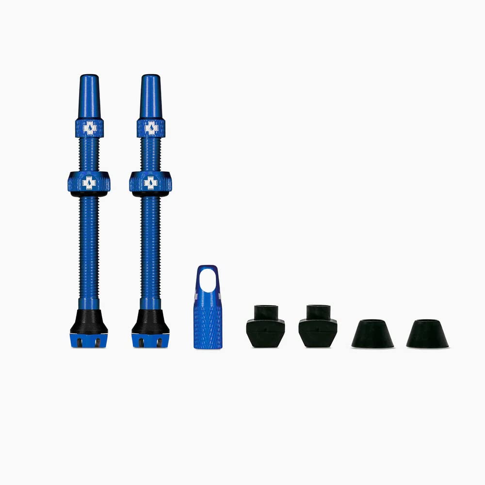 Muc Off 1065 Rohrloses Ventil, blau, 60 mm, Set of 2 von Muc-Off