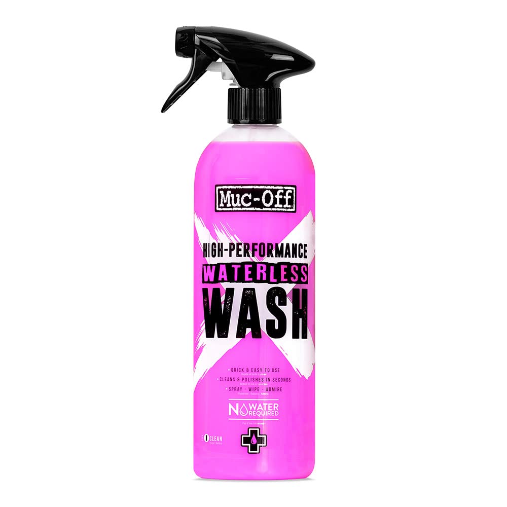 Muc Off Waterless Wash Fahrradreiniger 750 ml - Hochwirksames Fahrrad Reinigungsspray Ohne Abspülen, Reinigt und Poliert - Muc Off Bike Cleaner Geeignet für alle Fahrradtypen von Muc-Off