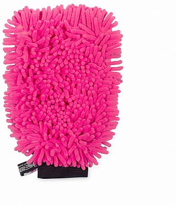 Muc-Off 2-in-1 Microfaser, Waschhandschuh - Pink/Schwarz - Einheitsgröße von Muc-Off