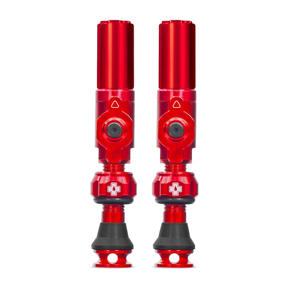 Muc-Off Big Bore Hybrid Tubeless Ventil, Rot 30 mm - Präzisionsgefertigte Staubschutzkappen mit Revolutionärer Airflow-Technologie - Fahrradventil Kappen für Tubeless MTB/Road/Gravel Bikes Muc-Off Big Bore Hybrid Tubeless Ventil, Rot 30 mm - Präzisionsgefertigte Staubschutzkappen mit Revolutionärer Airflow-Technologie - Fahrradventil Kappen für Tubeless MTB/Road/Gravel Bikes von Muc-Off