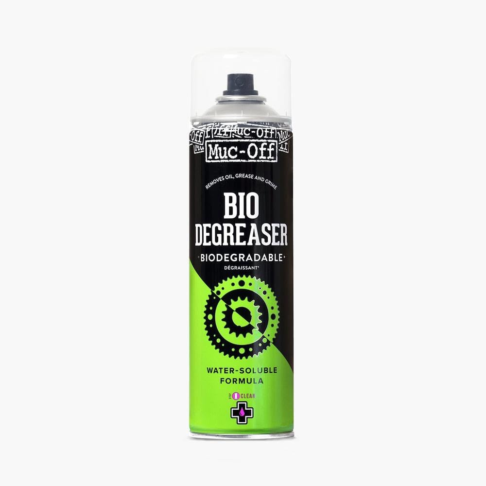 Muc Off Bio Degreaser Fahrradreiniger, 400 ml- Wasserlösliches, Biologisch Abbaubares Fahrrad Entfetter Spray - Reinigungsmittel Muc Off Bike Cleaner Reinigt Ölige Teile Effektiv und Gründlich von Muc-Off