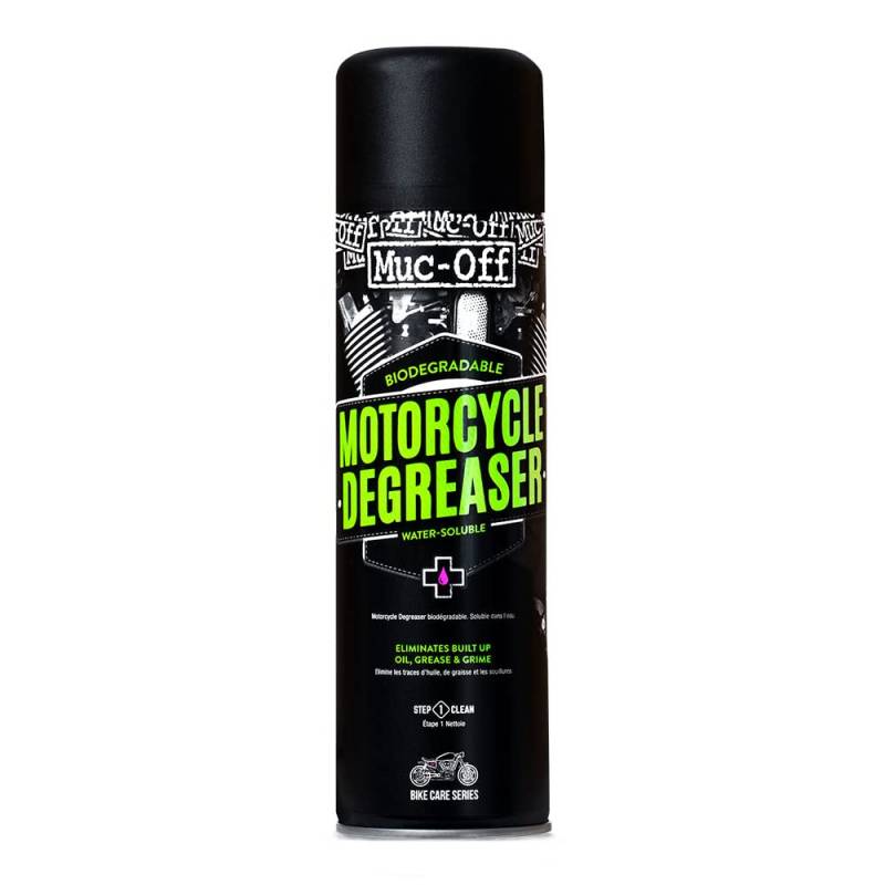 Muc Off Bio Degreaser, 400 ml - Wasserlösliches, Biologisch Abbaubares Motorrad Entfetter Spray - Reinigungsmittel Reinigt Ölige Teile Effektiv und Gründlich von Muc-Off