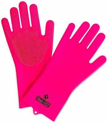 Muc-Off Deep Scrubber, Waschhandschuhe - Pink - M von Muc-Off