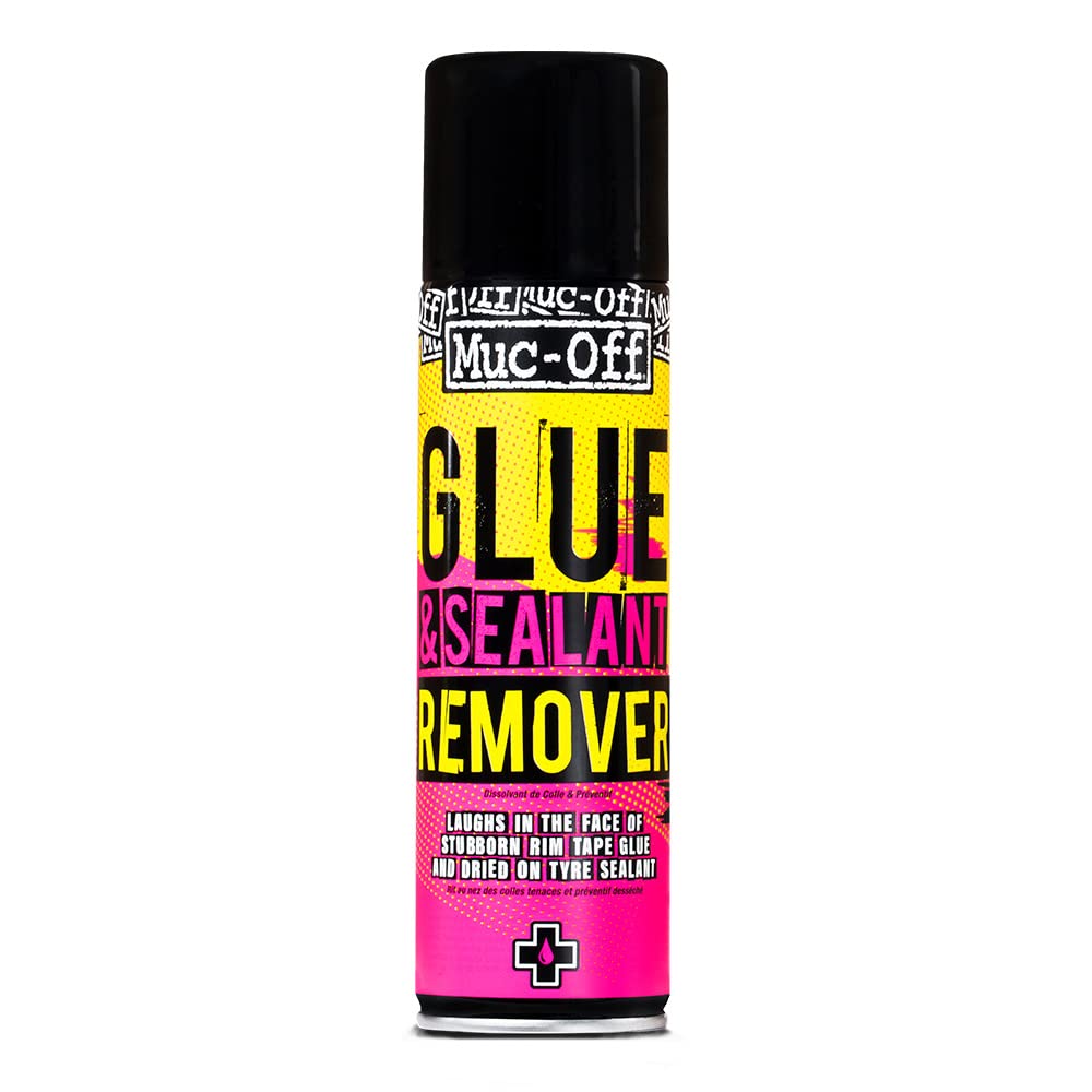 Muc Off Glue & Sealant Remover - Aufkleber Entferner Fahrradreiniger Rahmen- und Felgenreiniger Entfernt Effektiv Aufkleber, Felgenbandkleber und Getrocknete Dichtmittelreste von Rahmen und Felgen von Muc-Off