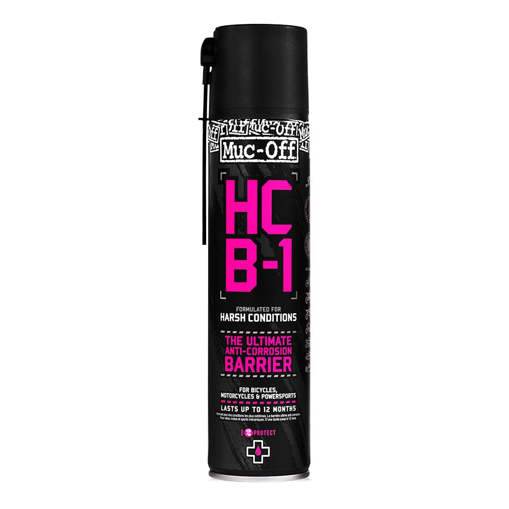 Muc Off HCB-1, 400 ml - Hochwertiger Korrosionsschutz - Rostschutz Spray für Fahrräder, Motorräder und Powersports - Hält bis zu 12 Monate Muc Off HCB-1, 400 ml - Hochwertiger Korrosionsschutz - Rostschutz Spray für Fahrräder, Motorräder und Powersports - Hält bis zu 12 Monate von Muc-Off