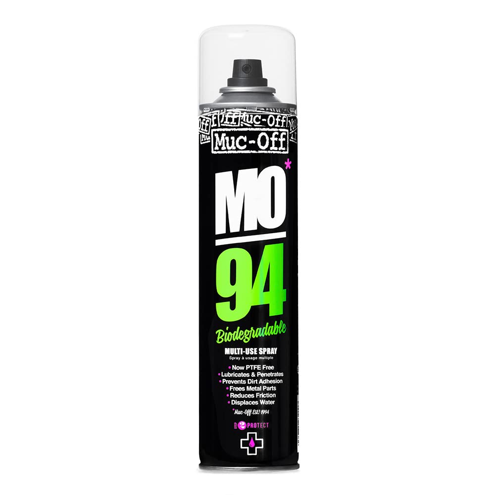 Muc Off MO-94, 400 ml- Biologisch Abbaubares Mehrzweck Rostschutz und Schmierfett Spray - Sprühfett Verdrängt Wasser, Verhindert Rost, Löst Festsitzende Teile - Muc Off Bike Cleaner Fahrradreiniger Muc Off MO-94, 400 ml- Biologisch Abbaubares Mehrzweck Rostschutz und Schmierfett Spray - Sprühfett Verdrängt Wasser, Verhindert Rost, Löst Festsitzende Teile - Muc Off Bike Cleaner Fahrradreiniger von Muc-Off