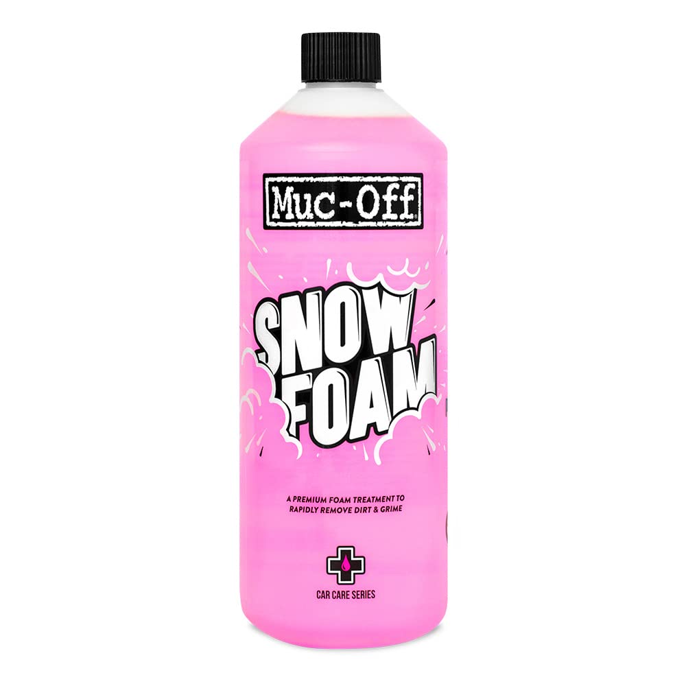 Muc Off Snow Foam Fahrradreiniger Auto Reiniger Motorrad Reiniger, 1 l - Premium, Biologisch Abbaubares Vorbehandlungs Reinigungsmittel Für Autos, Motorrädern und Fahrräder - Duft: Cranberry Crush von Muc-Off