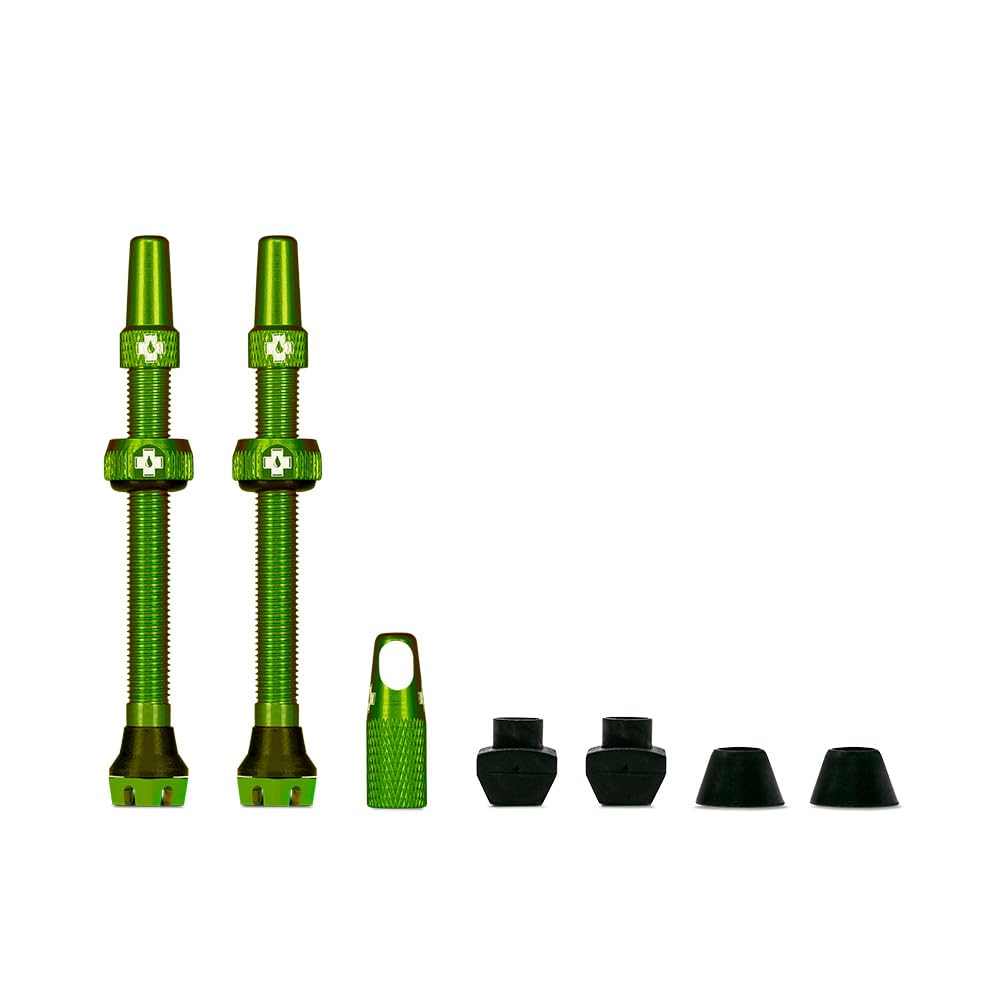 Muc-Off Grüne Presta Tubeless Ventile, 60 mm - Hochwertige Anti-Leck Fahrradventile mit integriertem Werkzeug zum Entfernen des Ventilkerns Muc-Off Grüne Presta Tubeless Ventile, 60 mm - Hochwertige Anti-Leck Fahrradventile mit integriertem Werkzeug zum Entfernen des Ventilkerns von Muc-Off