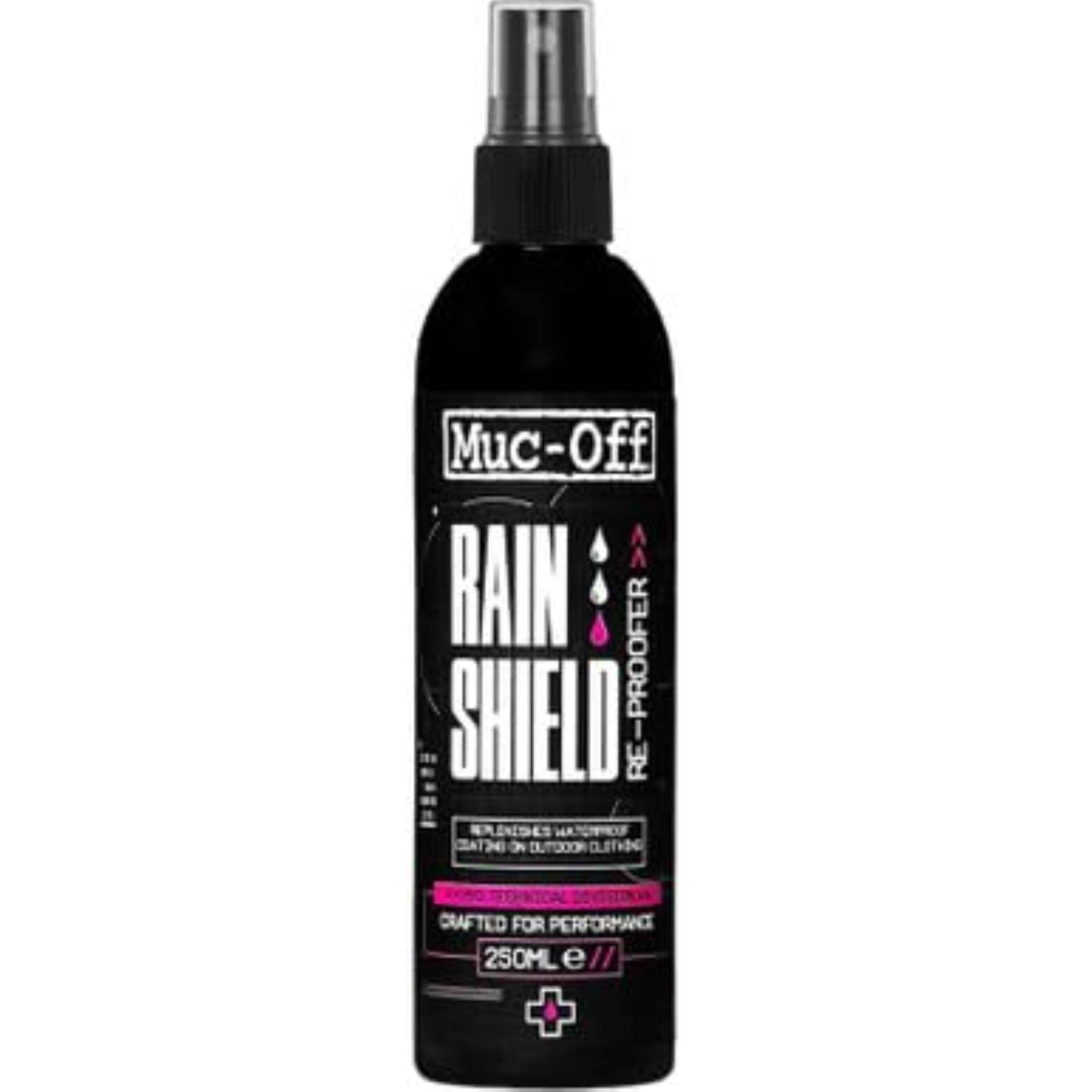Muc-Off Rain Shield Re-Imprägnierer, 250 Milliliter – Imprägnierer zum Aufsprühen für Outdoor- und technische Bekleidung – PFC-freie Formel Muc-Off Rain Shield Re-Imprägnierer, 250 Milliliter – Imprägnierer zum Aufsprühen für Outdoor- und technische Bekleidung – PFC-freie Formel von Muc-Off