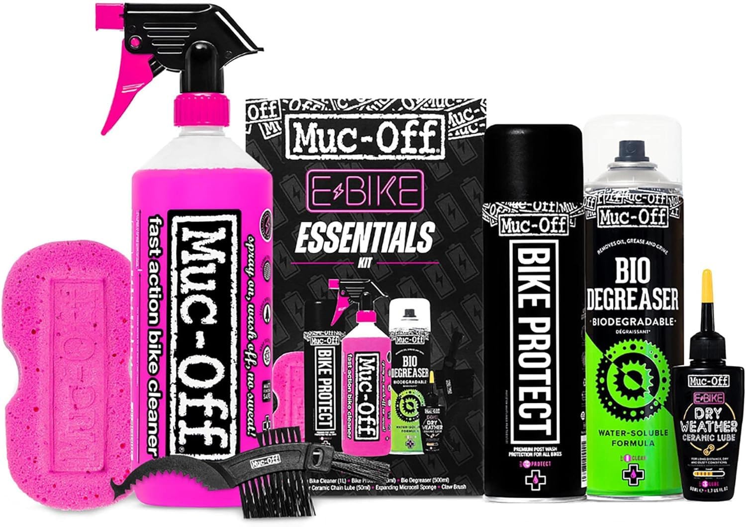 Muc-Off eBike Essentials Kit - Essentials zum Reinigen und Schützen Ihres E-Bikes - Enthält Muc-Off Fahrradreiniger, Bike Protect und Mehr Muc-Off eBike Essentials Kit - Essentials zum Reinigen und Schützen Ihres E-Bikes - Enthält Muc-Off Fahrradreiniger, Bike Protect und Mehr von Muc-Off