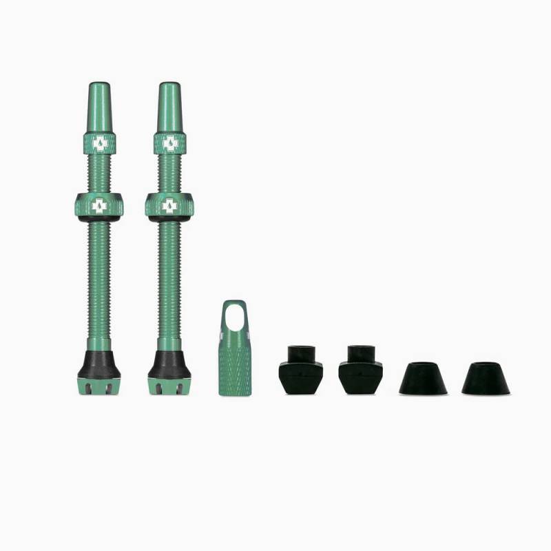Muc-off Juego Valvulas V2 Tubeless 80Mm Turquesa von Muc-Off