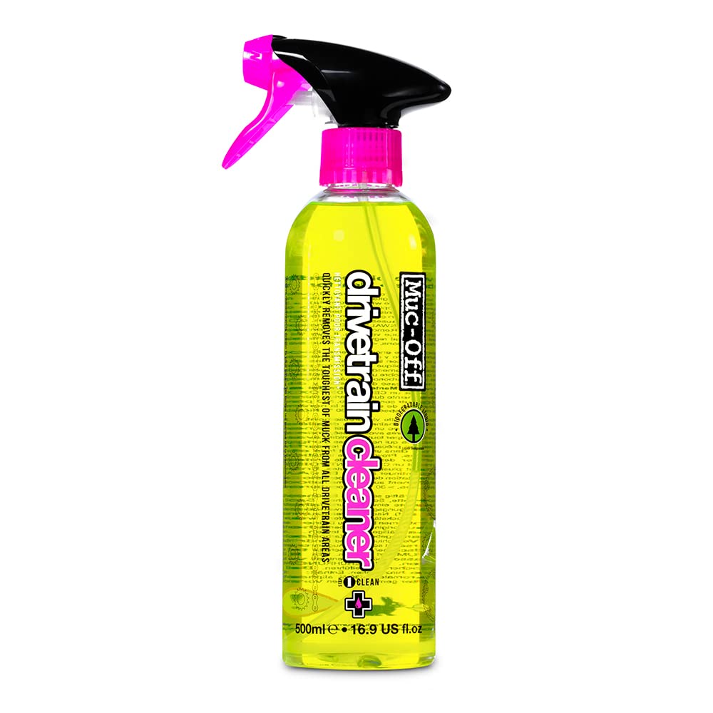 Muc Off Bio Drivetrain Cleaner Antriebsreiniger Fahrradreiniger 500 ml - Hochwirksamer Biologisch Abbaubarer Kettenreiniger Fahrrad/Bike Cleaner Kettenreiniger Spray - Geeignet Für Alle Fahrradtypen von Muc-Off