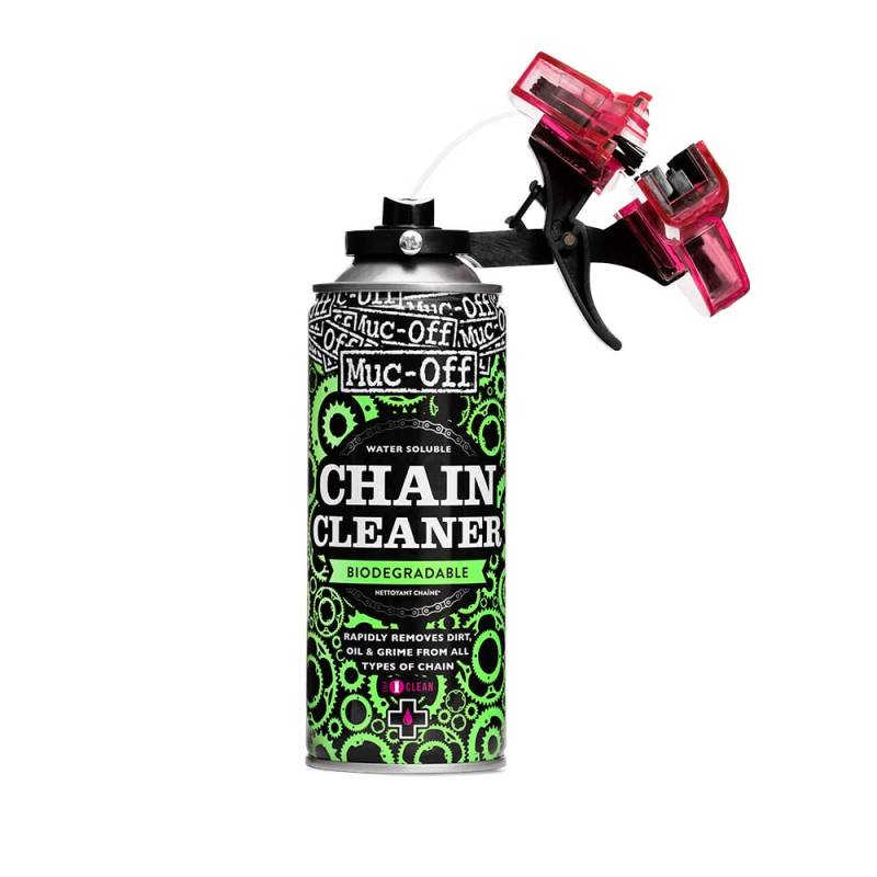 Muc Off Chain Doc -Fahrradkettenreinigungsgerät mit rotierenden Reinigunsbürsten -Schnelle Reinigung -Inkl. 400 ml Biologisch Abbaubares Spray Kettenreiniger Fahrrad-Fahrrad Reinigungsset/Bike Cleaner von Muc-Off