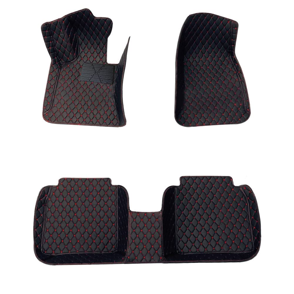 Muchkey Auto Fußmatten Set für Grand Cherokee WK2 2011-2019 Autoteppich XPE Leder rutschfest Fussmatten Automatte Zubehör Schwarz Rot Muchkey Auto Fußmatten Set für Grand Cherokee WK2 2011-2019 Autoteppich XPE Leder rutschfest Fussmatten Automatte Zubehör Schwarz Rot von Muchkey