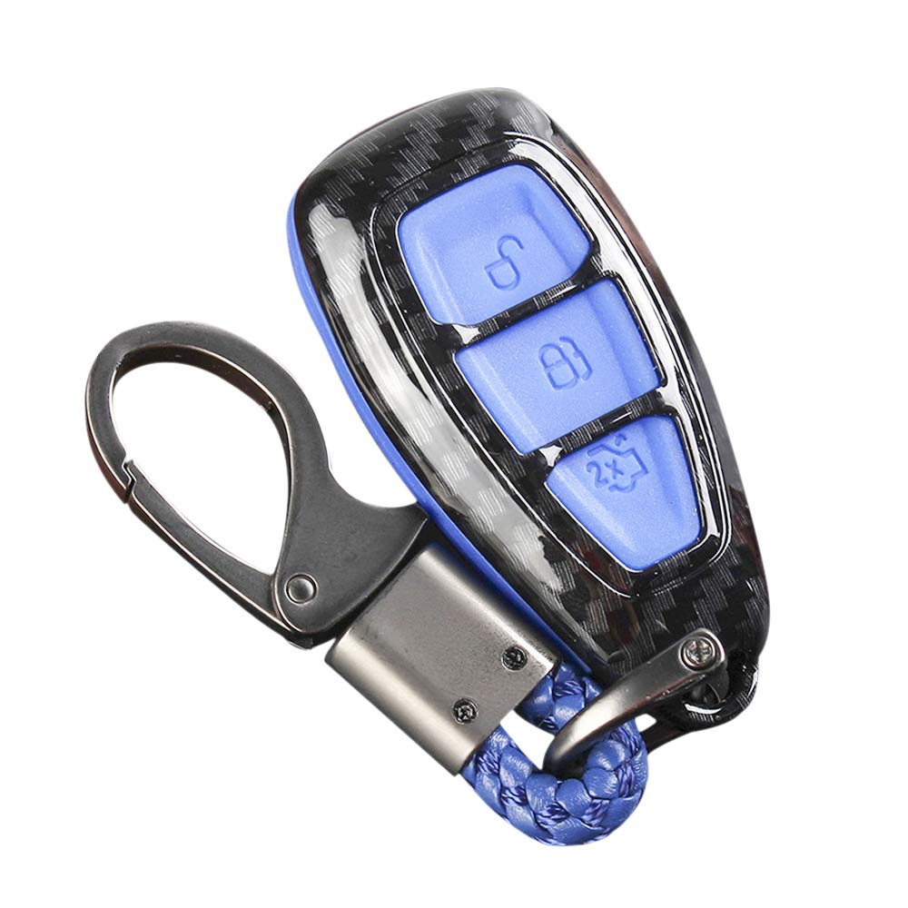 Mulcort Carbon Fiber Remote Key Fob Case Shell Cover Compatible with Fords/Focus/Fiesta/Kuga/C-Max Mulcort Carbon Fiber Remote Key Fob Case Shell Cover Compatible with Fords/Focus/Fiesta/Kuga/C-Max von Mulcort