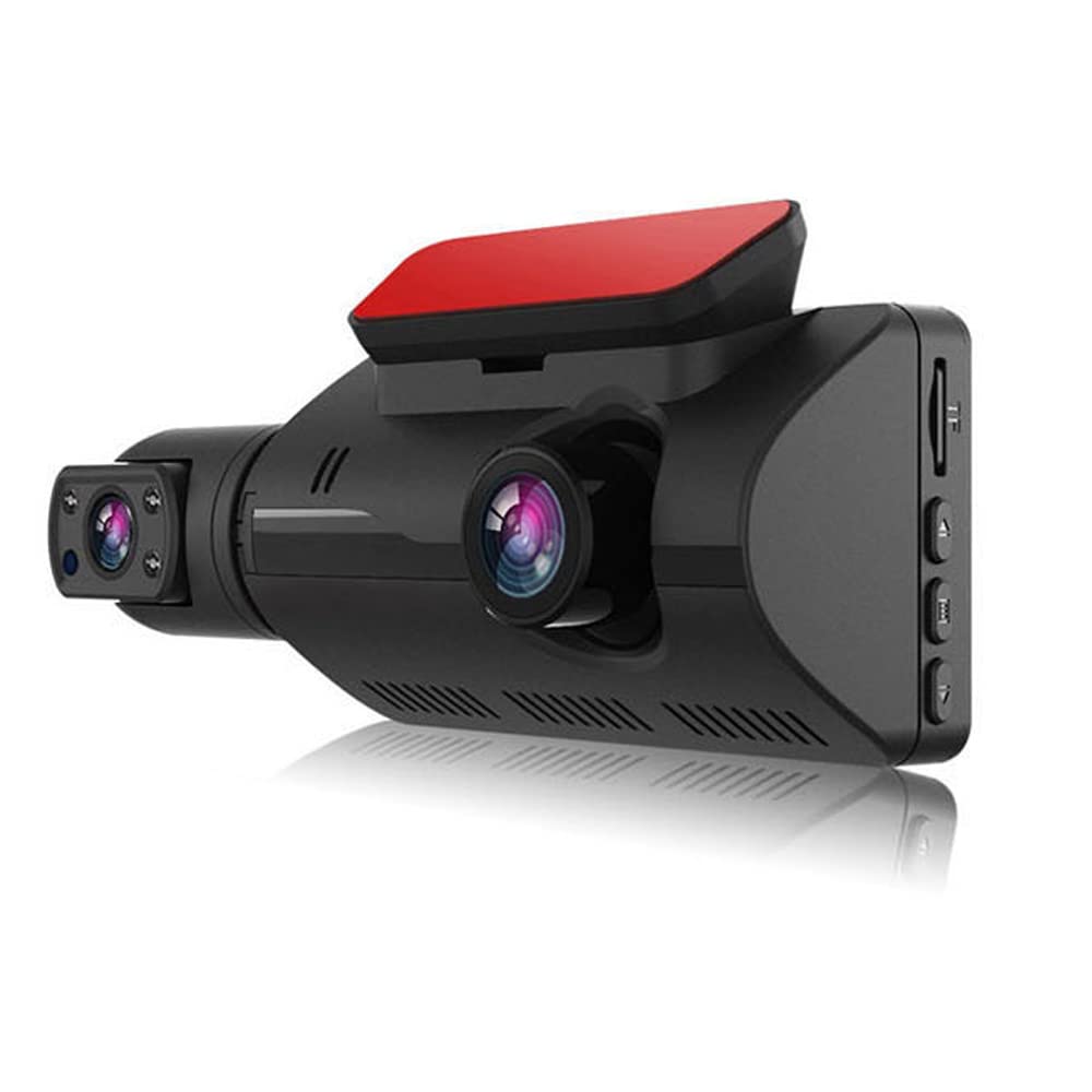 VISLONE 1080P DVR Dashcam Front & Inside Dual Camera Auto Dashcam 3,5 Zoll IPS-Bildschirm Driving Recorder 170° Weitwinkel mit Nachtsicht G-Sensing Parking Monitor Loop Recording von Mulcort