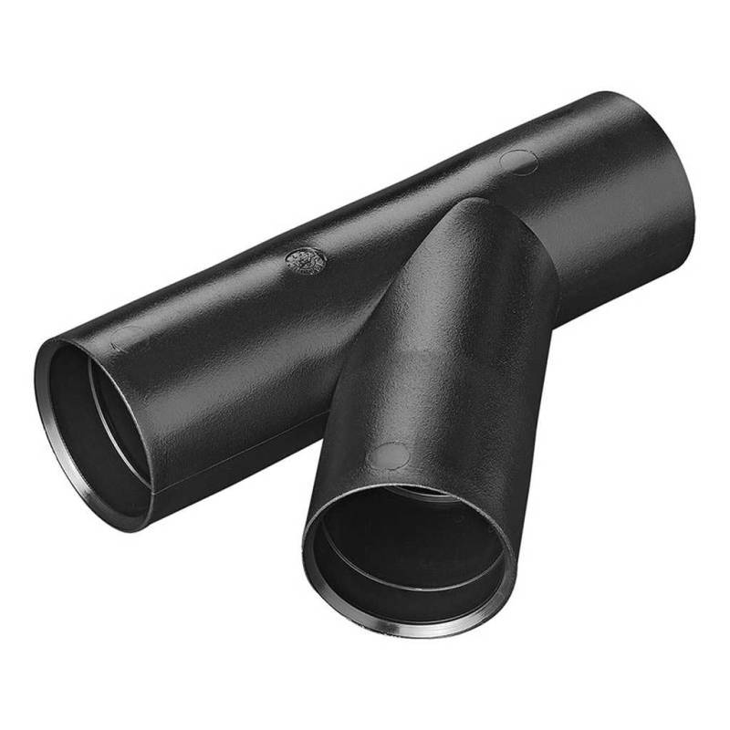 Multibros Abwasser-Rohr Y-Stück Ø28 mm – PE Kunststoff Verbindungsstück für steckbare Abwasserrohre | Passend für Abwasser-Rohrsystem | 100% wasserdicht | Ohne Kleben oder Löten | Schlag- & stoßfest von MultiBros