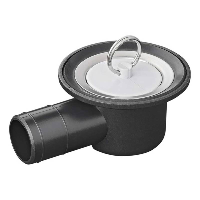 Multibros Siphon abgewinkelt Ø39 mm – Spülenabfluss für Wohnmobil, Wohnwagen & Boot | Passend für Abwasser-Rohrsystem | Mit Edelstahl-Spülbeckenfilter, Stopfen & Dichtungen | 100% wasserdicht von MultiBros