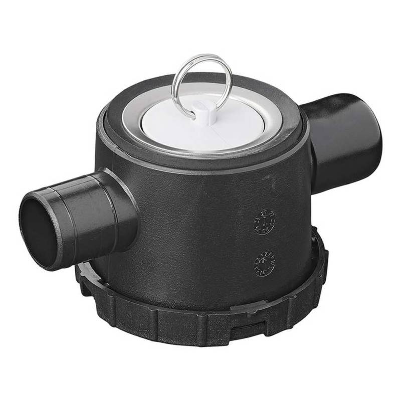 Multibros Siphon mit 2 Anschlüssen Ø39 mm – Spülenabfluss für Wohnmobil, Wohnwagen & Boot | Passend für Abwasser-Rohrsystem | Mit Edelstahl-Spülbeckenfilter, Stopfen & Dichtungen | wasserdicht von MultiBros