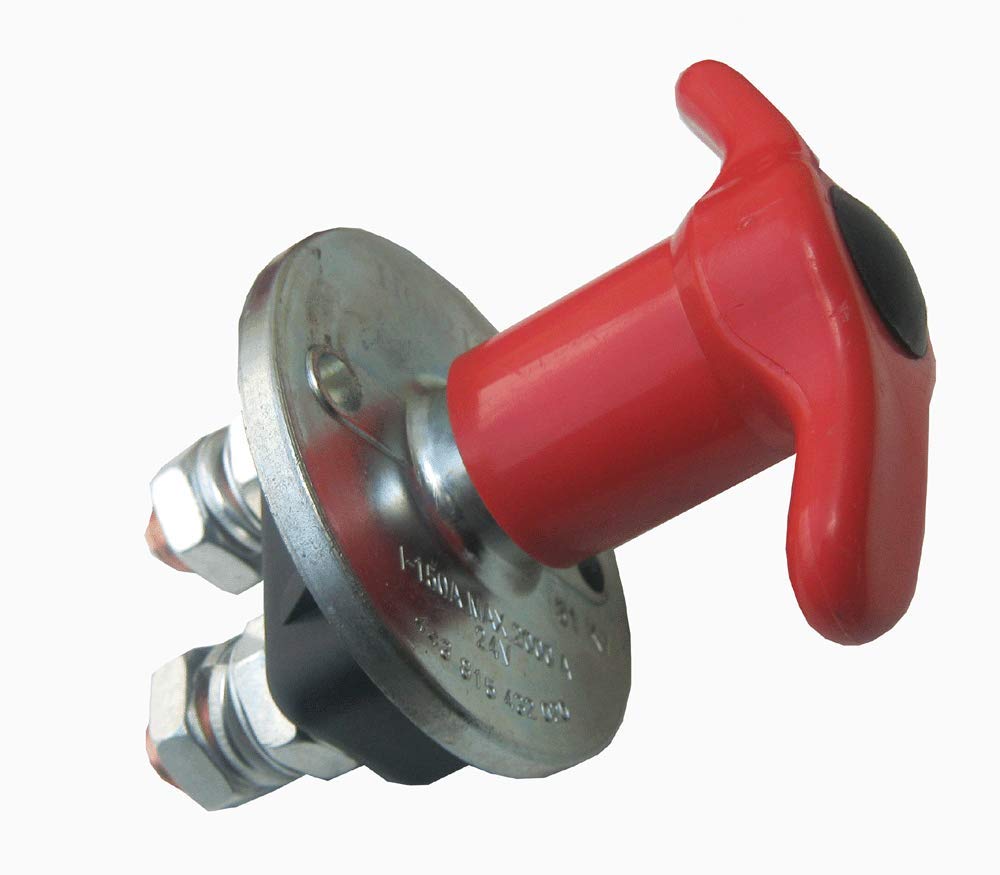 Multicar M25 Hauptschalter 12/24V TOGGLE-Schalter DIN-Schienenmontage Metall Schraubklemme Kupfer 24V min. 12V AUS-KEIN-EIN von Multicar