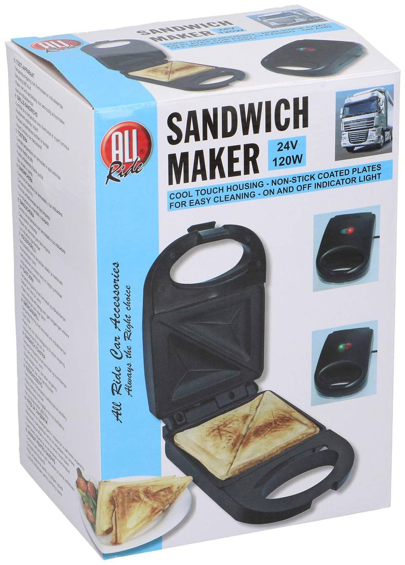 Sandwich Toaster Sandwichtoaster Kontaktgrill Sandwichmaker Sandwich Maker LKW Camping Reise 24V / 120W von All Ride
