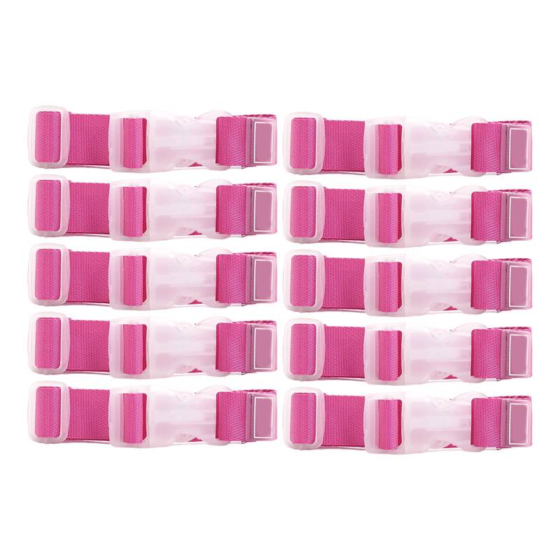 10 x Nylon-Gurt mit verstellbarer Länge für Outdoor-Enthusiasten, Koffergürtel, Gepäckgurte für kleine Gegenstände von Mumuve