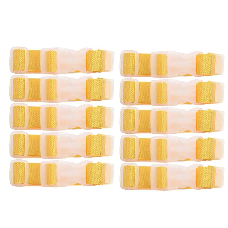 10 x Nylon-Gurt mit verstellbarer Länge für Outdoor-Enthusiasten, Koffergürtel, Gepäckgurte für kleine Gegenstände von Mumuve