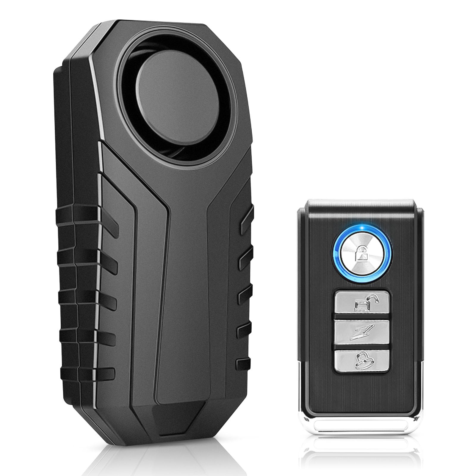 Fahrrad Alarm System,113 dB Superlaut 7-Stufen-Empfindlichkeit Fahrrad alarmanlage mit Fernbedienung Geeignet für Fahrrad/Motorrad/Auto/Tür von Munginleer