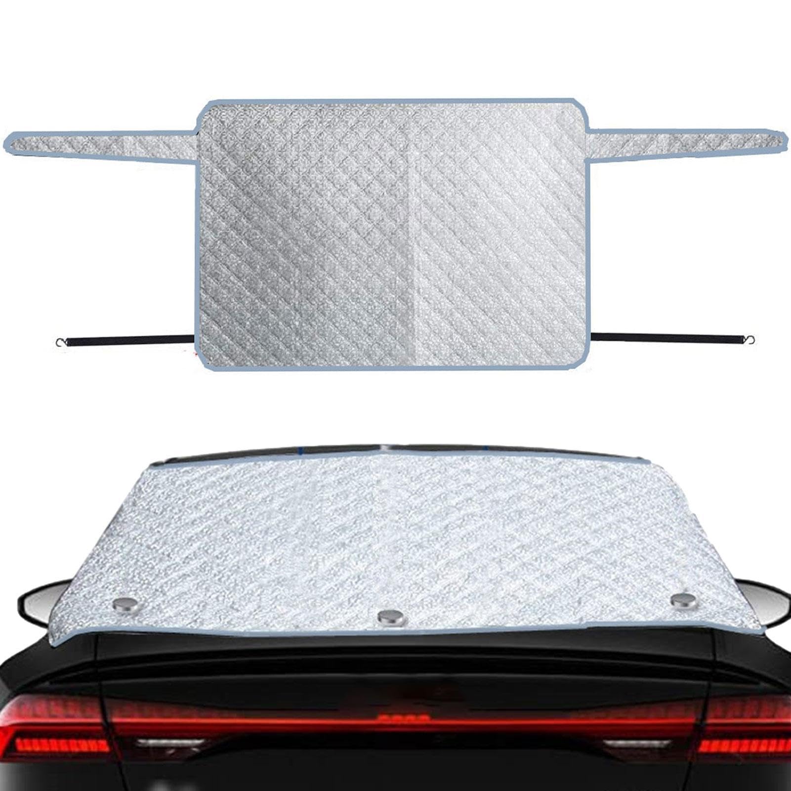 140 X 80 Cm Heckscheiben-Schneeabdeckung, Auto-Heckscheibenabdeckung | 2-lagige Aluminiumfolien-Schneeabdeckung Die Hintere Windschutzscheibe,Mit Haken Und Unsichtbarem Magnet, Leuchtende Schneedecke 140 X 80 Cm Heckscheiben-Schneeabdeckung, Auto-Heckscheibenabdeckung | 2-lagige Aluminiumfolien-Schneeabdeckung Die Hintere Windschutzscheibe,Mit Haken Und Unsichtbarem Magnet, Leuchtende Schneedecke von Mwqpgyh