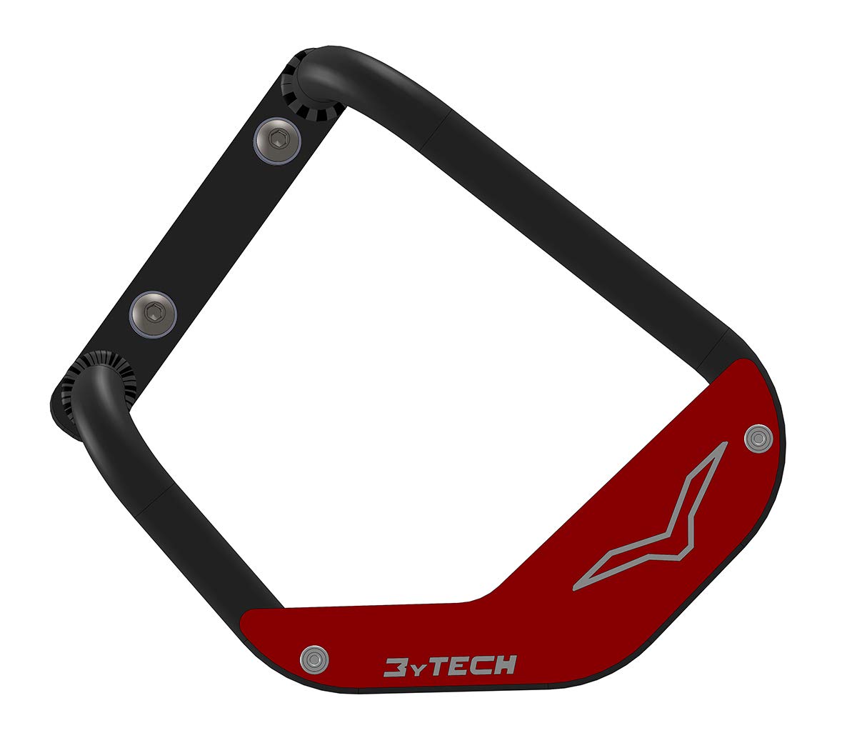 MyTech - Kardanschutz, Kardan Schutz, Schutz für Kardanantrieb schwarz aus hochfestem Stahl - V85 TT (Rot) von MyTech