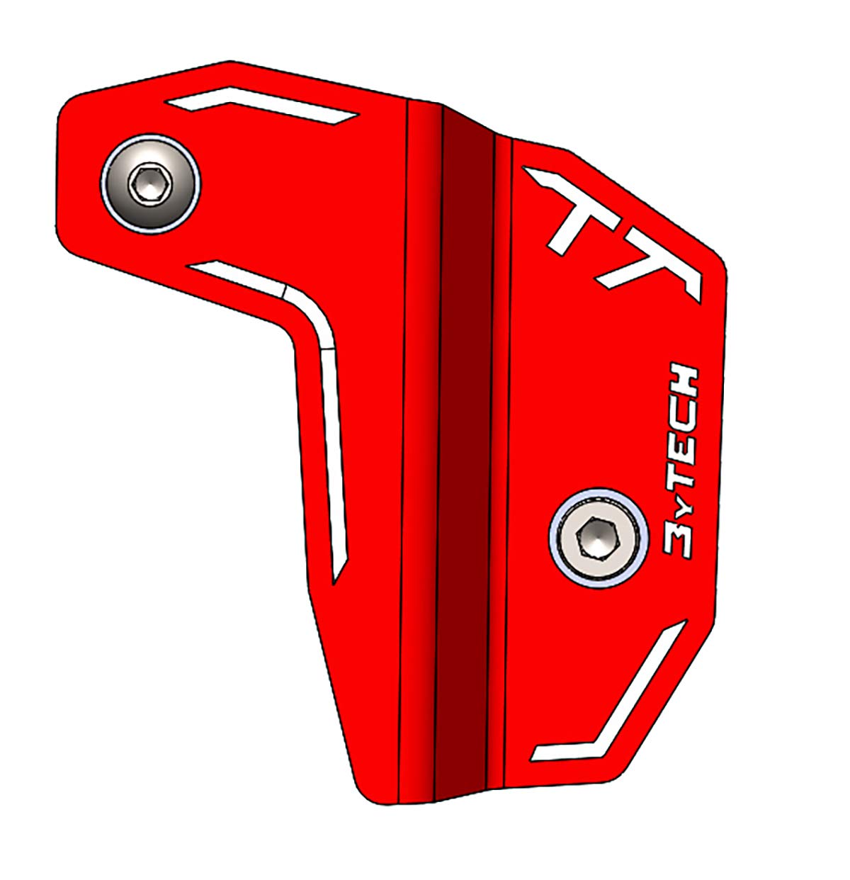 MyTech - Linker Fersenschutz aus eloxiertem Aluminium - Tenere 700 (Rot) von MyTech