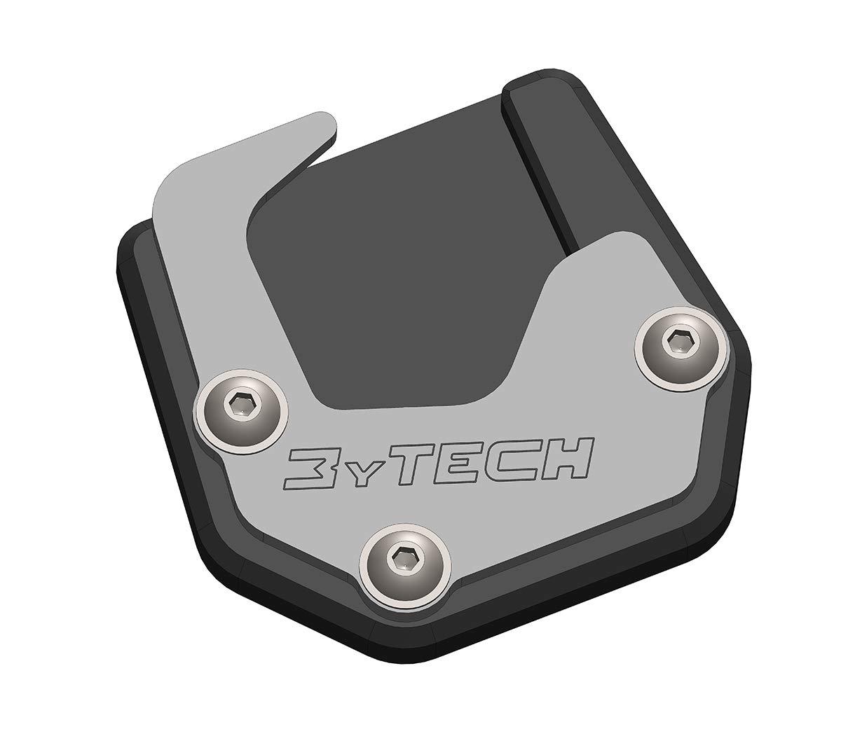 MyTech - Seitenständerverbreiterung, Auflagevergrößerung aus eloxiertem hochfestem Aluminium - V85 TT ab 2020 (Silber) von MyTech