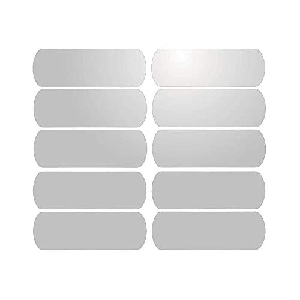 10 Reflektierende Klebestreifen für Helme, 2 x 6 cm – Weiß/Reflektierend 10 Reflektierende Klebestreifen für Helme, 2 x 6 cm – Weiß/Reflektierend von Mygoodprice