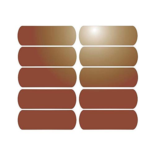 10 Reflektierende Klebestreifen für Helme auf 6 x 2 cm – braun reflektierend 10 Reflektierende Klebestreifen für Helme auf 6 x 2 cm – braun reflektierend von Mygoodprice