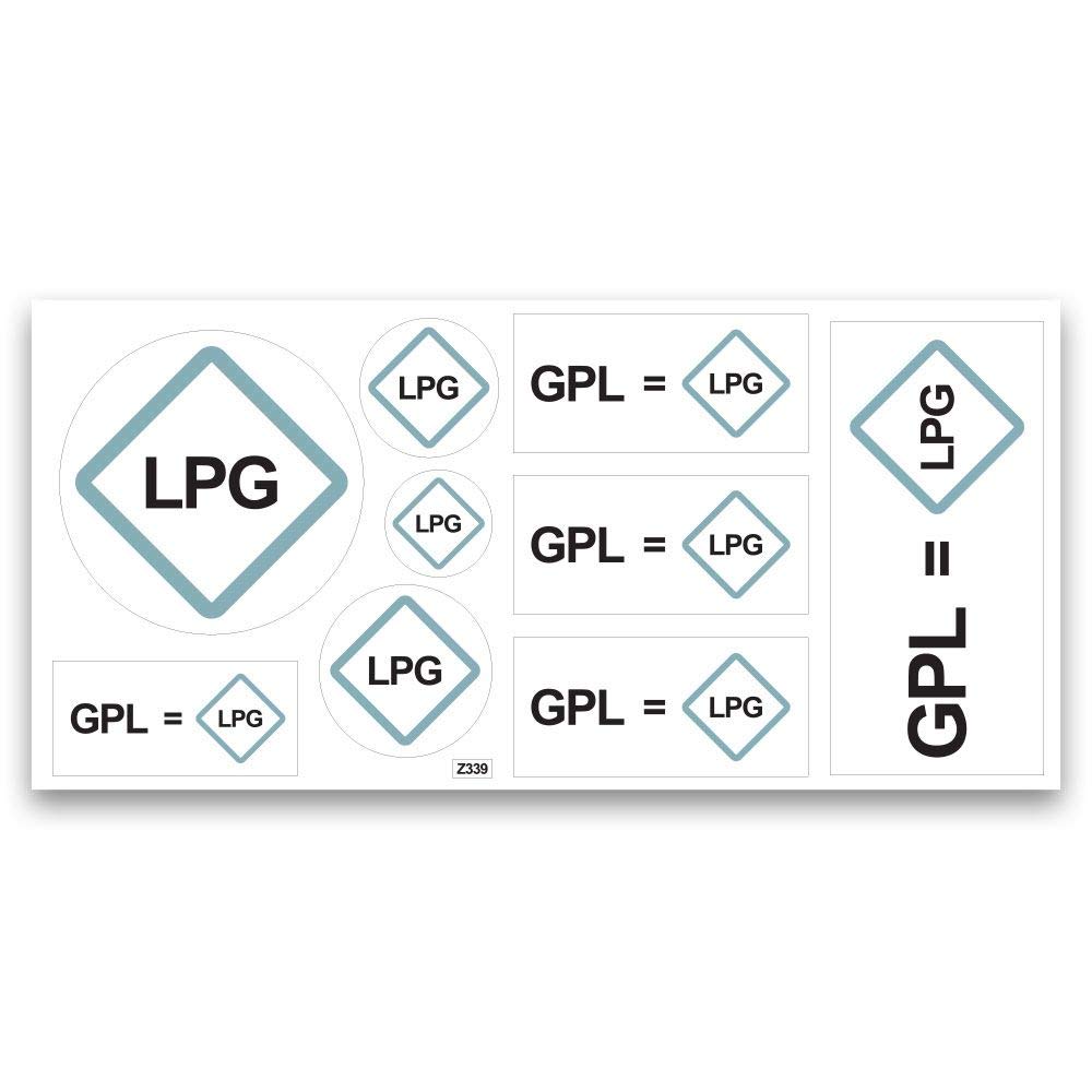 Aufkleber GPL LPG New Kraftstoff von Mygoodprice