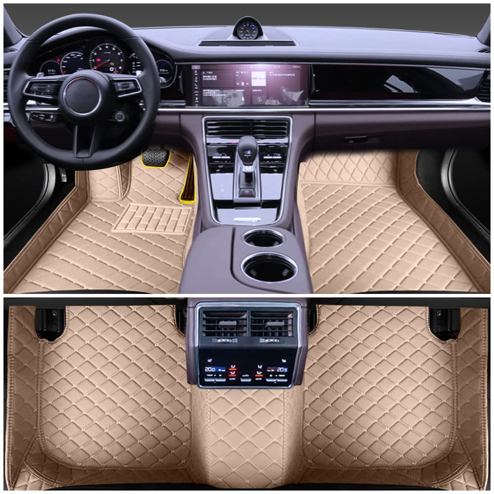 Auto Fußmatten Kompatibel mit Toyota Land Cruiser Prado 120 2002-2008 Kunstleder Automatten Allwetter Einsatz Automotive Bodeneinlagen Wasserdicht Anti Slip Fahrzeug Teppiche Beige Auto Fußmatten Kompatibel mit Toyota Land Cruiser Prado 120 2002-2008 Kunstleder Automatten Allwetter Einsatz Automotive Bodeneinlagen Wasserdicht Anti Slip Fahrzeug Teppiche Beige von Myhung