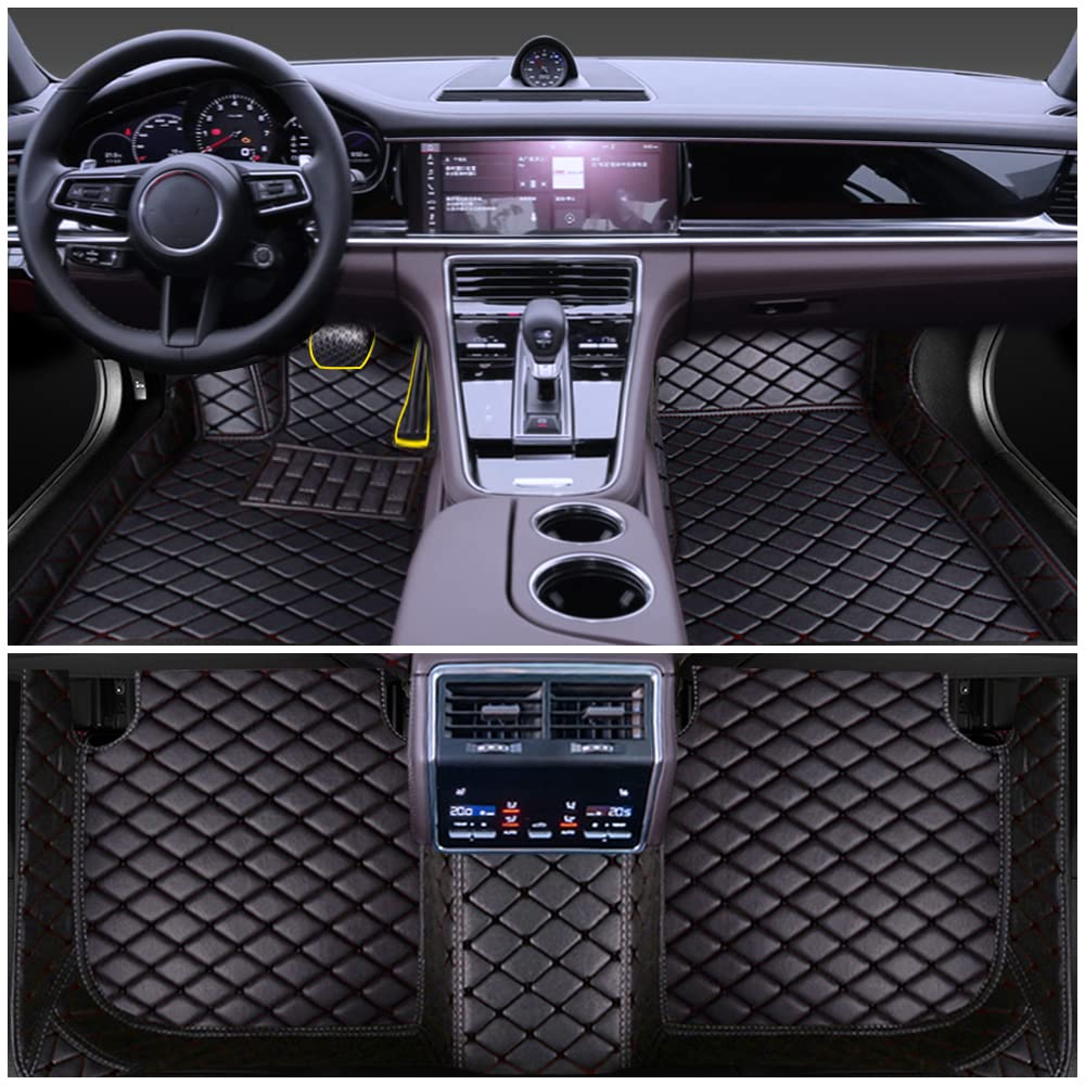 Auto-Fußmatten kompatibel mit Toyota Mark X 2007–2016 Kunstleder Automatten Allwettergebrauch Automotive Bodeneinlagen Wasserdicht Anti-Rutsch Fahrzeugteppiche Schwarz Auto-Fußmatten kompatibel mit Toyota Mark X 2007–2016 Kunstleder Automatten Allwettergebrauch Automotive Bodeneinlagen Wasserdicht Anti-Rutsch Fahrzeugteppiche Schwarz von Myhung