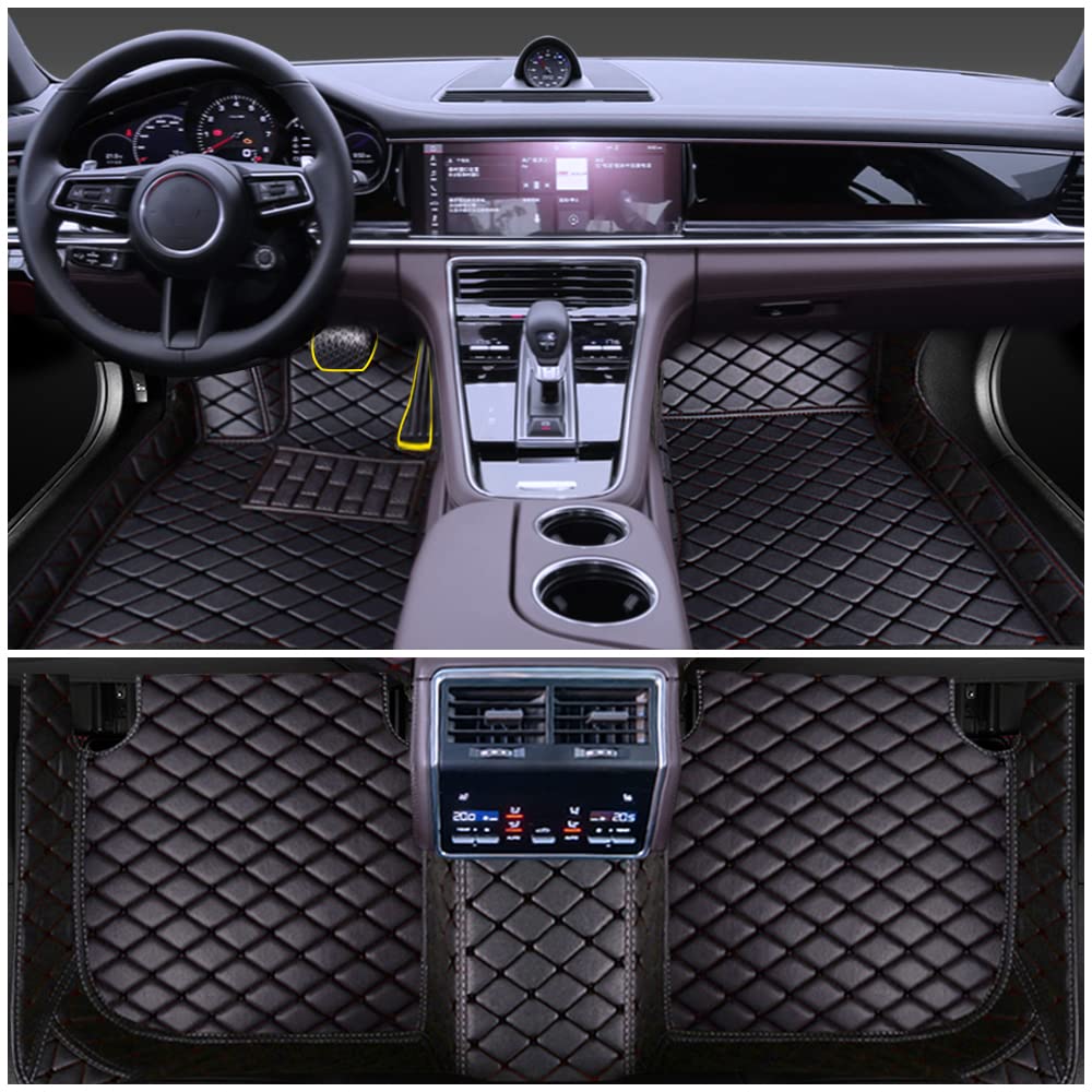 Maßgeschneiderte Auto-Fußmatten, hergestellt unter Verwendung von Audi Q3 8U 2012–2018, Luxus-Kunstleder-Fußmatten, Allwetter-Einsatz, Auto-Bodeneinlagen, wasserdicht, rutschfest, Fahrzeugteppiche, von Myhung