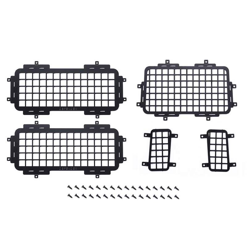 Myingaou Für MN D90 D99S MN99S 1/12 RC Auto Upgrade Teile Rückseite Metall Stereoskopisches Fenster Mesh Schutznetz Zubehör von Myingaou