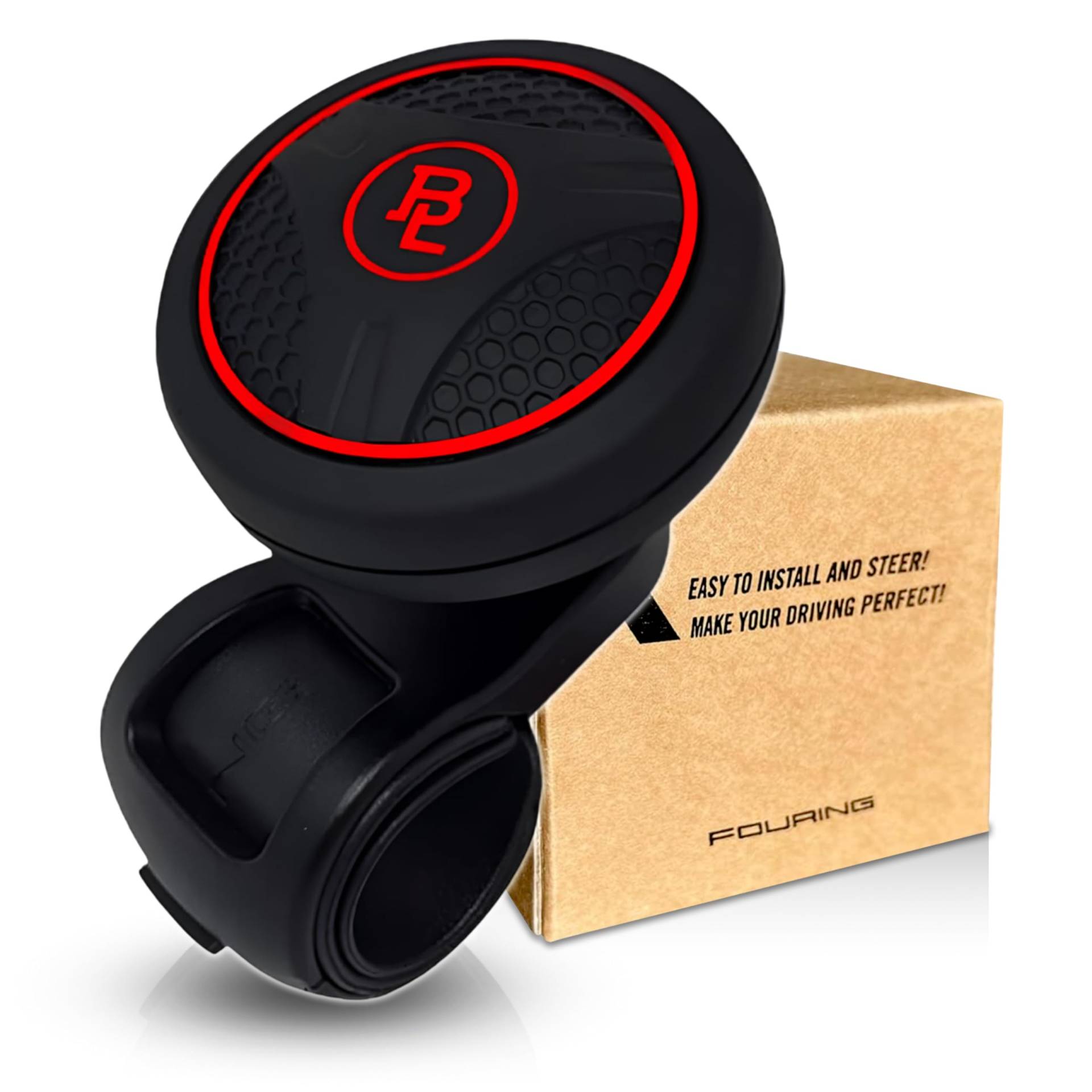 Mzone BL 4347608159 Silicon Black Platinum Power Handle Autolenkrad Selbstmord Spinner Zubehörteil Knob für Car Vehicle Mzone BL 4347608159 Silicon Black Platinum Power Handle Autolenkrad Selbstmord Spinner Zubehörteil Knob für Car Vehicle von Fouring