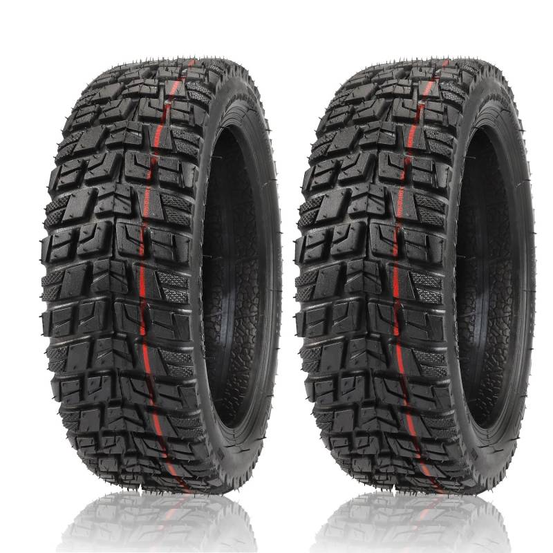 MotuTech 10 x 2,75 – 6,5 Tubeless Offroad-Reifen für Speedway 5 Dualtron 3, 10 Zoll Reifen, rutschfest, AT-Offroad-Reifen (2) von N\A